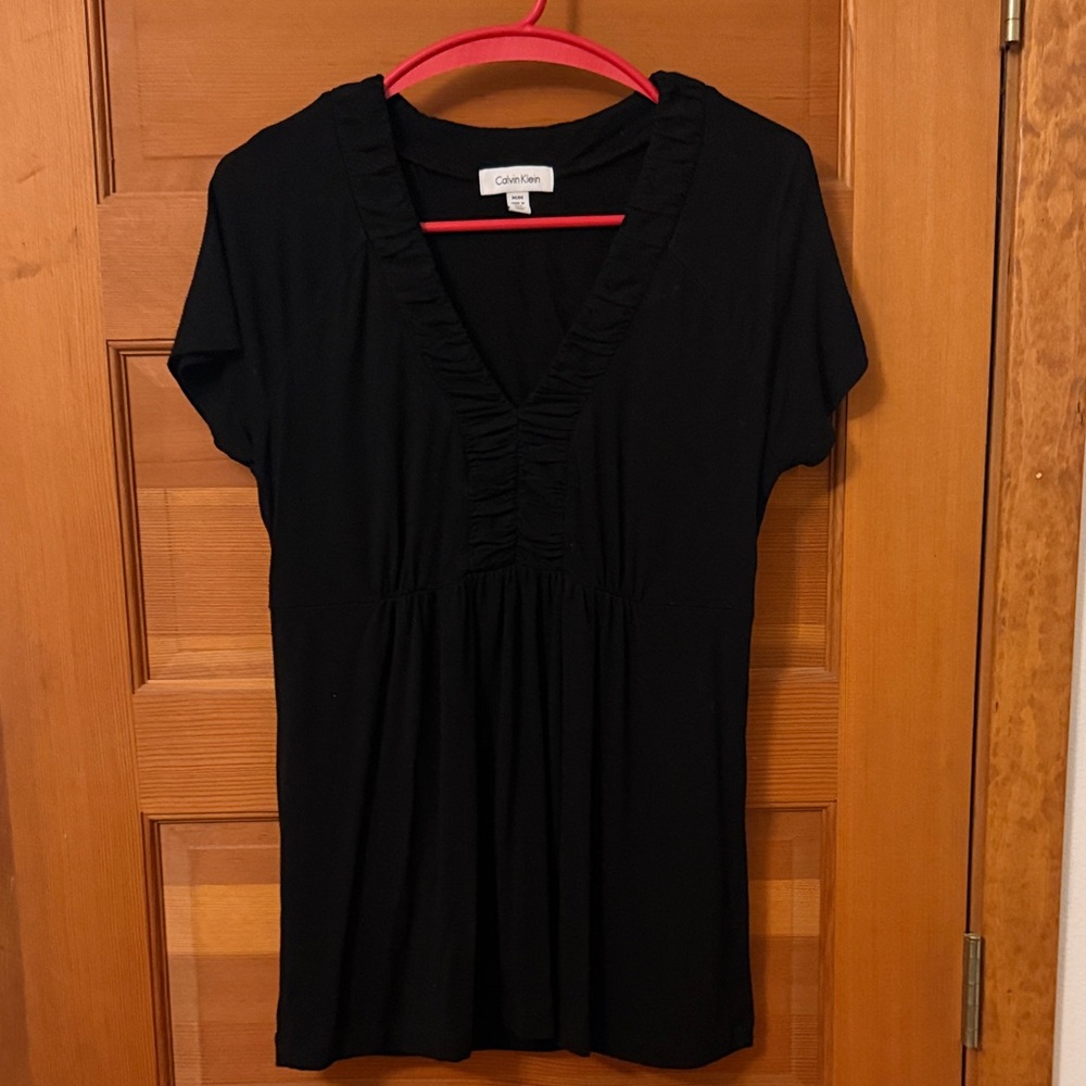 Calvin Klein Black Short Sleeve Top